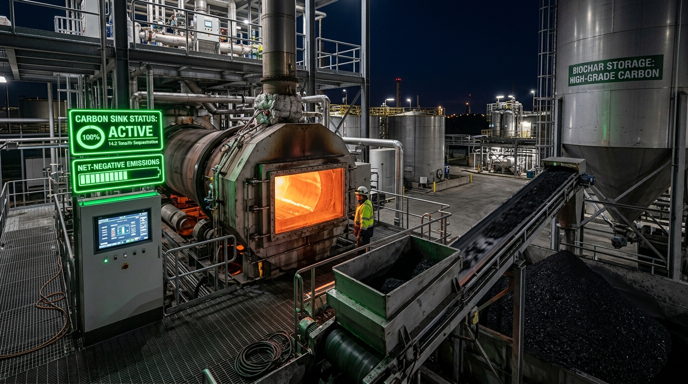 Biochar 101: Il Carbone Vegetale che Rimuove CO₂ per Secoli e Rigenera il Suolo