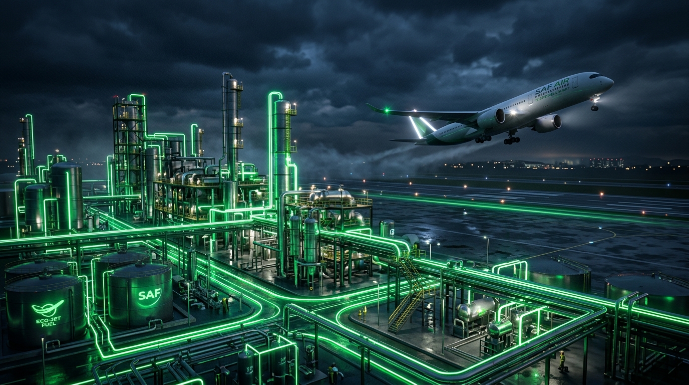 Carburants d'Aviation Durables (SAF) : La Chimie de la Gazéification de la Biomasse pour un Ciel Zéro Émission